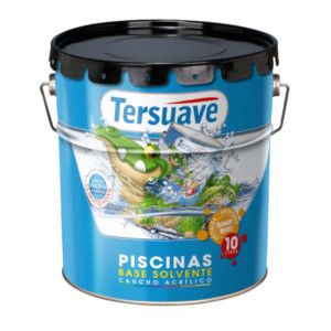 Pintura p piscina caucho acrilico Tersuave x10L