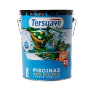 Pintura p piscina caucho acrilico Tersuave x20L